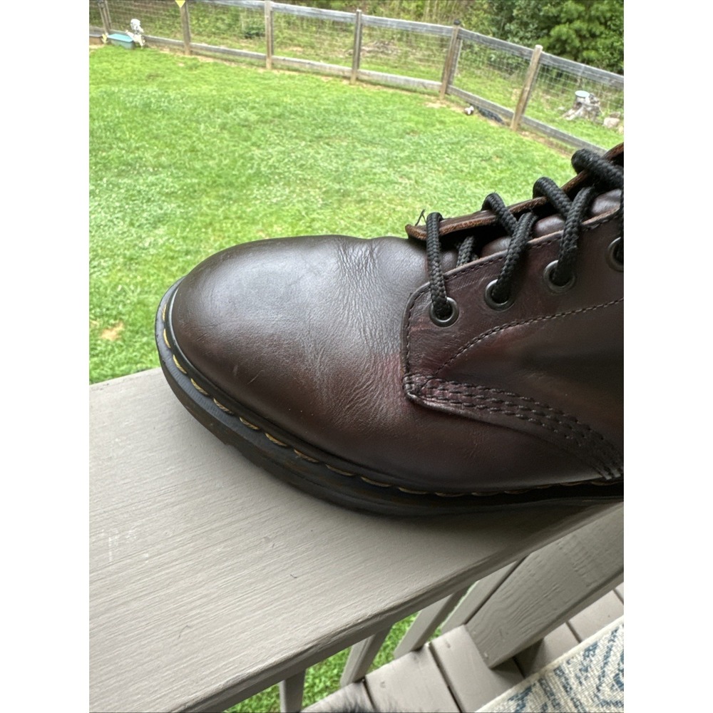 Dr. Martens Vintage Made in England Brown Leather Boots Men's US 9 UK 8 - Picture 7 of 15